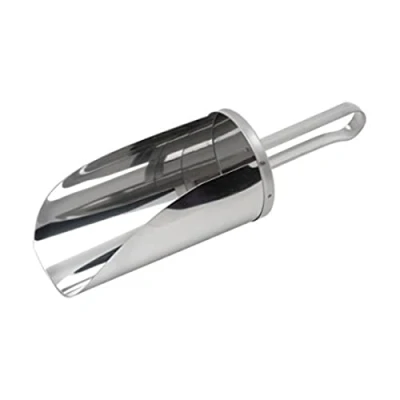 Image of Genware 19015 Stainless Steel Flour Scoop, 0.4L Capacity, 6 inches Length