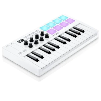 Image of M VAVE SMK 25 Key USB MIDI Keyboard Controller With 8 Backlit Drum Pads, Bluetooth, Professional dynamic keys, Knobs