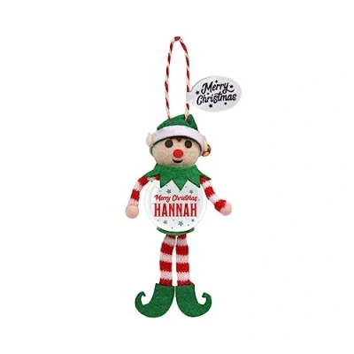 Image of Personalised Snowglobe tree decoration (Hannah)