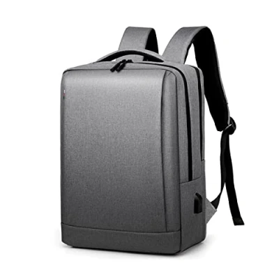 Image of FANDARE Laptop Backpack Business Daypacks Travel Large with USB Charging Port College School Bag fits 15.6 Inch Bookbag for Men Waterproof Rucksack Gray B