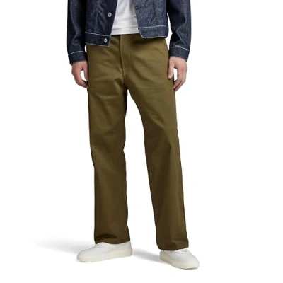 Image of G STAR RAW Men&#039;s Unisex Modson Straight Chino, Green (dark olive D22904 C900 C744), 32W / 32L