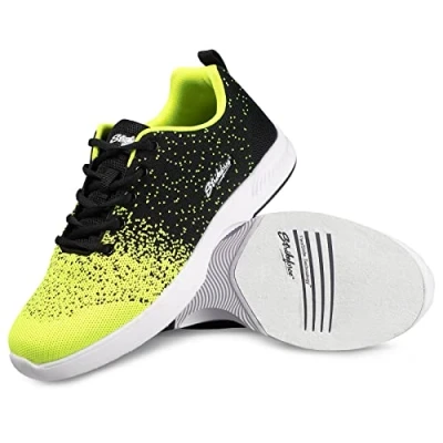 Image of KR Strikeforce Men&#039;s Galaxy Bowling Shoes, Black/Neon, 14.5