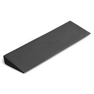 Image of Yoga Studio Lightweight EVA Non Slip Slanting Pilates Wedge Sports for Squats Pushups Pressups Supportive Riser Block 50 x 15 5cm (Purple) (Graphite Grey)