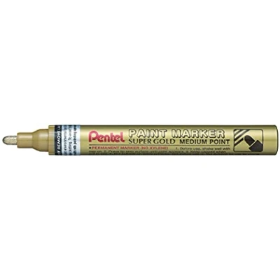 Image of Pentel MMP10 X 1pcs Paint Marker Pens Gold Markers (Gold, 4.5 mm, mm,)