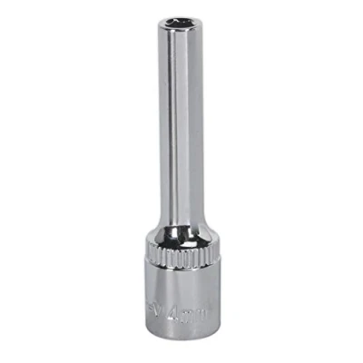 Image of Sealey Sp1404D Walldrive Socket 4Mm Deep 1/4Sq Drive Fully Polished
