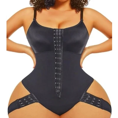 Image of Jengo Shapewear Butt Lifter Tummy Control Bodysuit Lifting Body Shaper Full Shape Wear Shorts Lift (Black, S)