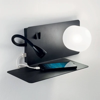 Image of Book LED 2 Light Wall Black, G9