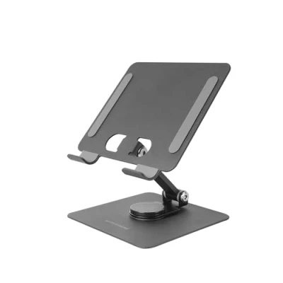 Image of Mars Gaming MA RST, Tablet and Convertible Stand 2in1 up to 13&quot;, Rotatable 360 + Height Angle Adjustable 180, Lightweight Steel Foldable Stand, Anti slip, Black