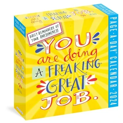 Image of You Are Doing A Freaking Great Job Page Day Calendar 2024: Daily Reminders of Your Awesomeness
