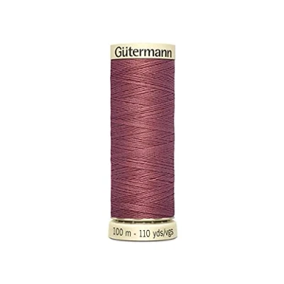 Image of Gutermann Sew All Polyester Thread, 100 Mtr, Dusky Pink (0474), 5.5 x 1.8 cm
