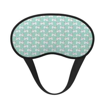 Image of Shih Tzu Eye Mask Soft and Comfortable Women Men Light Blocking Sleep Aid Mask, Night Sleep, Meditation, Nap Travel