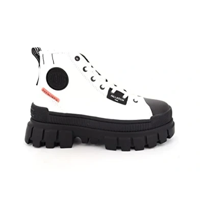 Image of Palladium Revolt HI Laceup ankle boots, Size: 6, Star white Cotton
