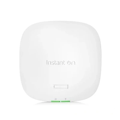 Image of HPE Networking Instant On Access Point AP22 2x2 WiFi 6 Indoor Wireless Long Range, Secure, Smart Mesh Support Power Source Included UK Model (R6M51A#ACC)