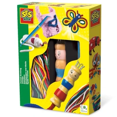 Image of SES Creative 1002146 Hobby, Multicolored, Learn to Knit for Kids