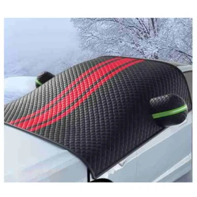 Image of ZHSDMB Windscreen Cover for Nissan Qashqai 06/2021 2023 J12 Lower, Car Cover, Ultra Thick Dust Water Resistent Snow Ice Frost, Elastic Straps Hooks Reflective Strips,C Red