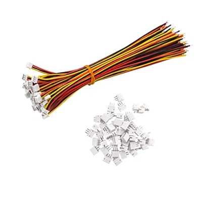 Image of YIXISI 50 Pairs Mini Micro JST ZH 1.5mm 3 Pin Connector Plug with Wires Cables 15cm