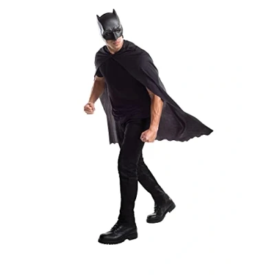 Image of Rubie&#039;s Official Dawn Of Justice Batman Cape and Mask, One Size, Black