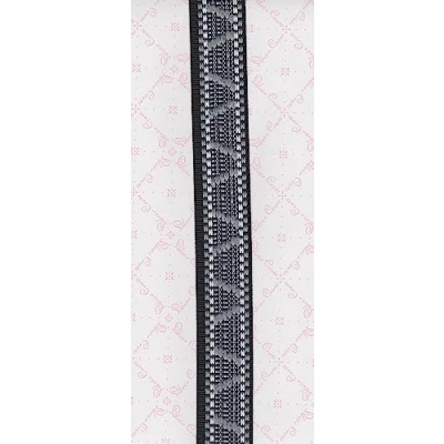 Image of Hood Lace Braiding Trim Material for Silver Cross Balmoral Kensington Dolls (Black Silver)