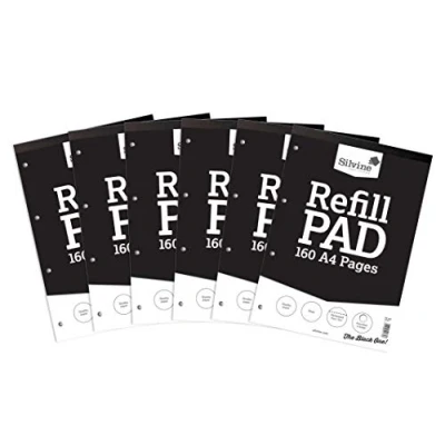 Image of Silvine A4 Plain Refill Pad, Black