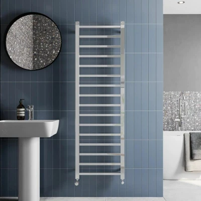 Image of Solaro Square Bar Heated Towel Radiator Chrome 1600 x 500mm