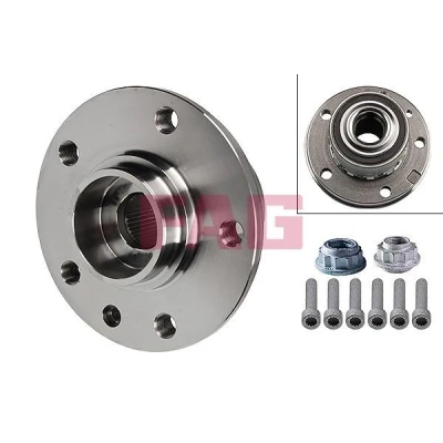 Image of 7H0401611C, 7H0401611CWB, 7H0401611D, 7H0401611DWB, 7H0401611E Wheel bearing kit FAG 713 6106 50 VOLKSWAGEN: Touareg I, Transporter 5 Bus