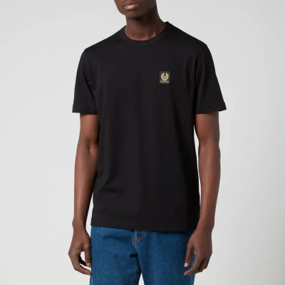 Image of Belstaff Print Tshirt, Men&#039;s, Size: XL, Black