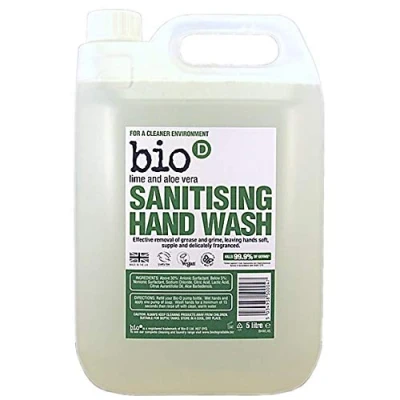 Image of ButterFox earphonesBio d Lime &amp; Aloe Vera Scented Hand Wash Vegan and Eco Friendly (1 x 5 Litre)