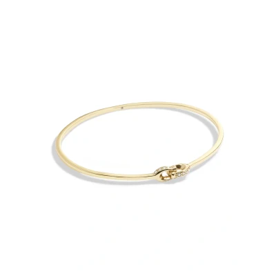 Image of Coach Gold Interlinked Pavé C Bangle