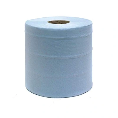 Image of WHITEBOX WX43931CBL150S Centrefeed Roll, 2 Ply, 150 m, Blue (Pack of 6)