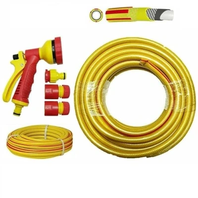 Image of MantraRaj 30M Spray Gun Set Hose Pipe Garden Hosepipe Heavy Duty Outdoor Reinforced 1/2&quot; 3 Ply Construction Ideal for Watering Lawn or Garden, Washing Car, Bathing Pets