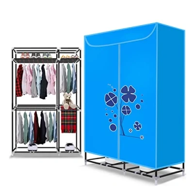 Image of FUYAO Heated Clothes Airer, 3 Tier Dryer, Electric Drying Rack Indoor Energy Saving Airer Wardrobe Digital Automatic Timer