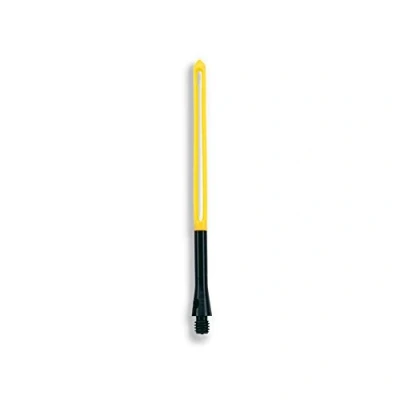 Image of Unicorn Dart Shafts Slikstik Plus Anodised Aluminium Adaptor, Durable Nylon Shaft 3 Stems Yellow &amp; Black Medium 74.5 mm