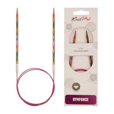 Image of KnitPro 50 cm x 4 mm Symfonie Fixed Circular Needles, Multi Color
