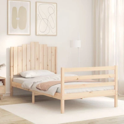 Image of vidaXL Bed Frame without Mattress 100x200 cm Solid Wood