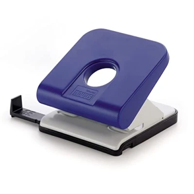 Image of Novus Master Hole Punch 25 Sheets Capacity with Stop Rail Reliable Office Blue
