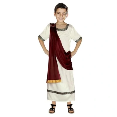 Image of My Illusions Kids Roman Toga Fancy Dress World Book Day Costume School Up Outfit (Boys, 7 9 Years)