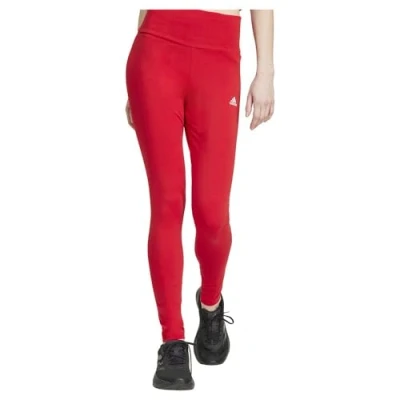 Image of adidas Sportswear Essentials HIGH Waist LOGO Leggings Leggings, Women&#039;s, Size: Small, Better scarlet