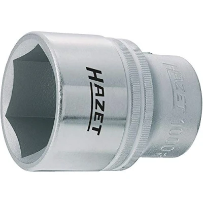 Image of HAZET 1000 60 88 mm 6 Point Hexagon Profile Socket Chrome Plated/Polished