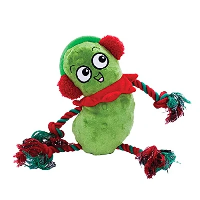 Image of HOLLY ROBIN PLUSH PRANCERS PICKLE PARTY DOG PUPPY SQUEAKY CHRISTMAS SOFT TOY ASSORTED STYLES