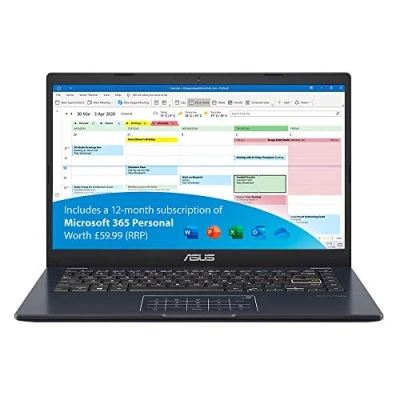 Image of ASUS Vivobook L410MA Full HD 14 Inch Laptop (Intel Pentium N5030, 4GB RAM, 64GB eMMC, Windows 10) Includes 1 Year Microsoft Office 365 Subscription