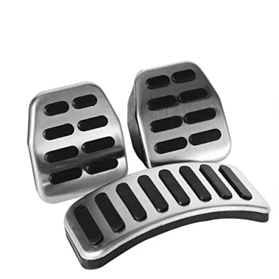 Image of For Polo Pedal Covers Foot Pedals Pads,Stainless Steel Manual Mt Kit Replacement Cabriolet 1998 2010 Variant 2005 4 1997 2003