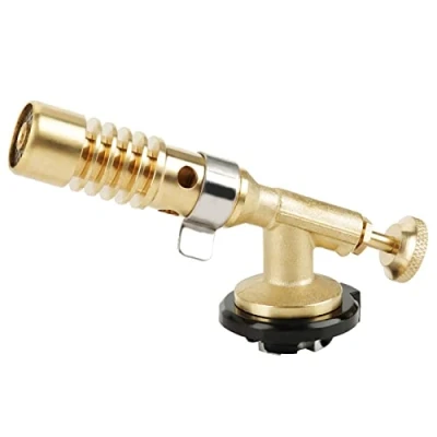 Image of Portable Welding Flame Gun, Professional Kitchen Cooking Gas Butane Culinary Torch for BBQ, Desserts, Creme Brulee, Baking