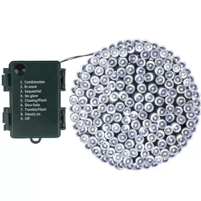 Image of Fabulouz Battery Operated Christmas LED Fairy String Lights (Cool White, 100 Lights)