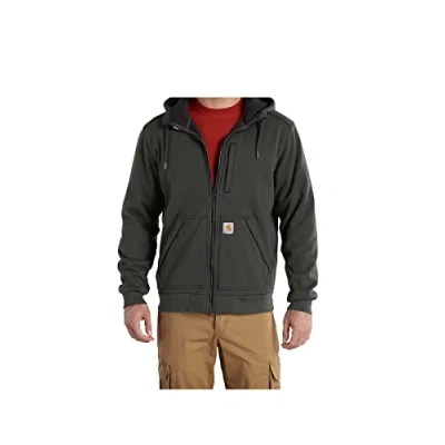 Image of Carhartt Men&#039;s Wind Fighter Relaxed Fit Midweight Full zip Sweatshirt, Peat, XXL