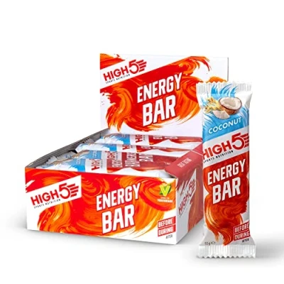 Image of HIGH5 Energy Bar Real Fruits Soft No Artificial Sweeteners (Coconut, 12 x 55g)