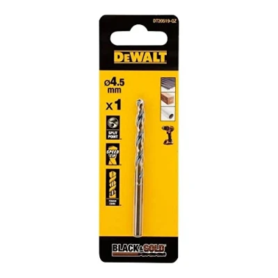 Image of DEWALT DT20519 QZ Broca Black &amp; Gold 4.5 mm, Silver