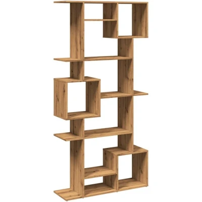 Image of vidaXL Book Cabinet Artisian Oak 92x29x188 cm Engineered Wood