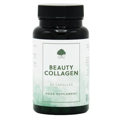 Image of Beauty Collagen &amp; Hyaluronic Acid Supplement 60 Capsules Hydrolysed Marine G&amp;G Vitamins
