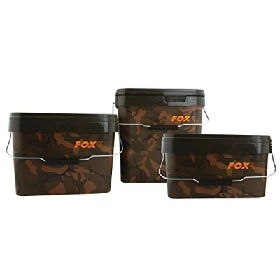 Image of Fox Camo Square bucket 17L Bait