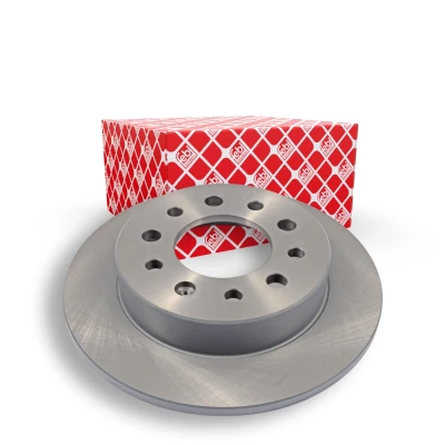 Image of 584112C000 Brake disc FEBI BILSTEIN 108512 Rear Axle 258mm 10mm 5 Hole 114,3mm solid Coated HYUNDAI: Coupe II